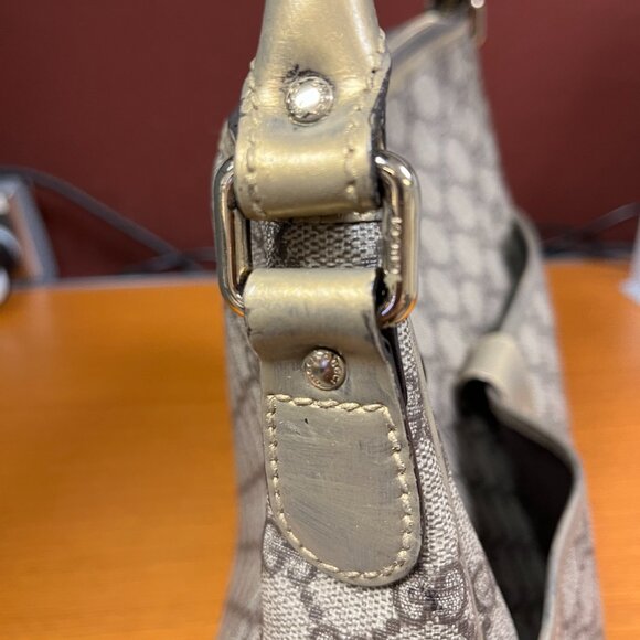 Authentic Brown Gucci Monogram GG Plus Joy Hobo Purse - Picture 4 of 16